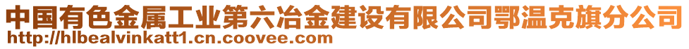 中國有色金屬工業(yè)第六冶金建設有限公司鄂溫克旗分公司