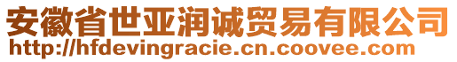 安徽省世亞潤誠貿(mào)易有限公司