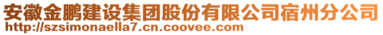 安徽金鵬建設集團股份有限公司宿州分公司