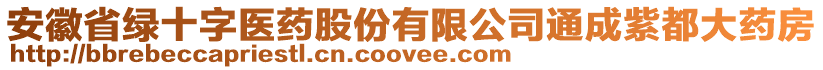 安徽省綠十字醫(yī)藥股份有限公司通成紫都大藥房