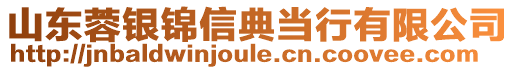 山東蓉銀錦信典當(dāng)行有限公司