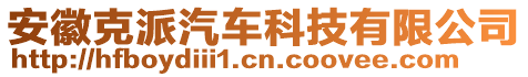 安徽克派汽車科技有限公司