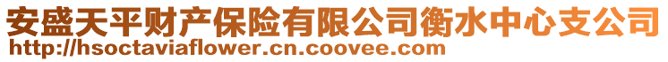 安盛天平財(cái)產(chǎn)保險(xiǎn)有限公司衡水中心支公司