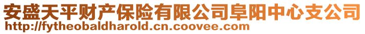 安盛天平財產保險有限公司阜陽中心支公司