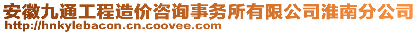 安徽九通工程造價咨詢事務所有限公司淮南分公司