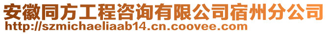 安徽同方工程咨詢有限公司宿州分公司