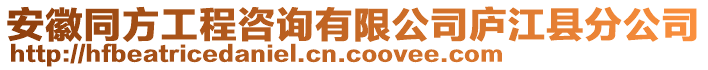 安徽同方工程咨詢(xún)有限公司廬江縣分公司