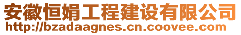 安徽恒娟工程建設(shè)有限公司