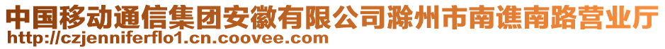 中國(guó)移動(dòng)通信集團(tuán)安徽有限公司滁州市南譙南路營(yíng)業(yè)廳