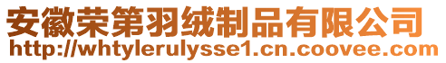 安徽榮第羽絨制品有限公司