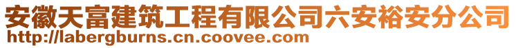 安徽天富建筑工程有限公司六安裕安分公司