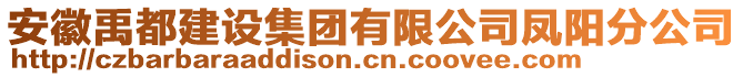 安徽禹都建設集團有限公司鳳陽分公司