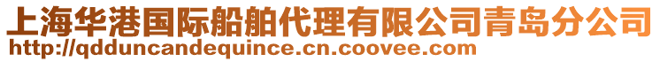 上海華港國際船舶代理有限公司青島分公司