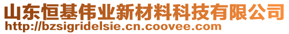 山東恒基偉業(yè)新材料科技有限公司