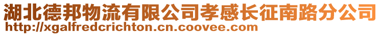 湖北德邦物流有限公司孝感長征南路分公司