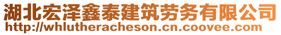 湖北宏澤鑫泰建筑勞務(wù)有限公司