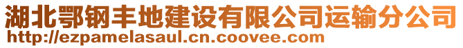 湖北鄂鋼豐地建設(shè)有限公司運輸分公司