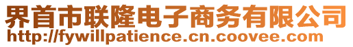 界首市聯(lián)隆電子商務(wù)有限公司