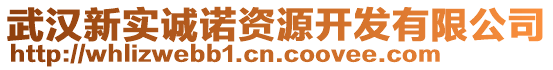 武漢新實(shí)誠(chéng)諾資源開發(fā)有限公司