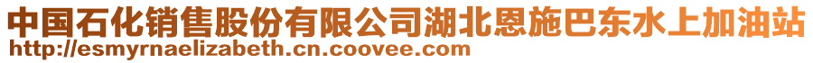 中國(guó)石化銷(xiāo)售股份有限公司湖北恩施巴東水上加油站