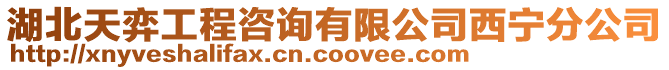 湖北天弈工程咨詢有限公司西寧分公司