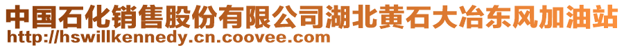 中國(guó)石化銷(xiāo)售股份有限公司湖北黃石大冶東風(fēng)加油站