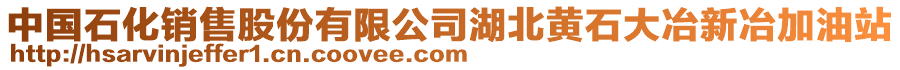 中國(guó)石化銷售股份有限公司湖北黃石大冶新冶加油站