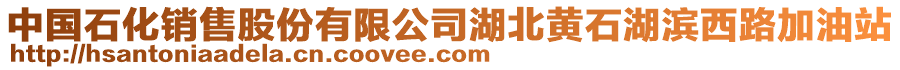 中國石化銷售股份有限公司湖北黃石湖濱西路加油站