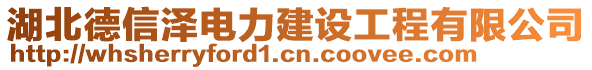 湖北德信澤電力建設(shè)工程有限公司