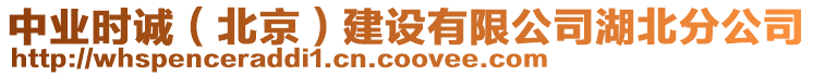 中業(yè)時誠（北京）建設(shè)有限公司湖北分公司