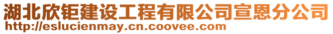 湖北欣鉅建設工程有限公司宣恩分公司