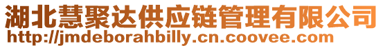 湖北慧聚達(dá)供應(yīng)鏈管理有限公司
