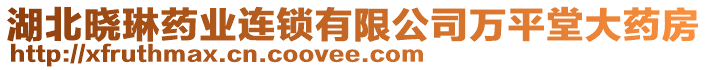 湖北曉琳藥業(yè)連鎖有限公司萬(wàn)平堂大藥房