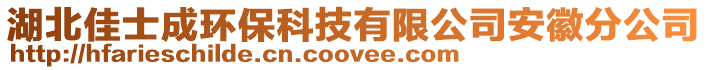 湖北佳士成环保科技有限公司安徽分公司