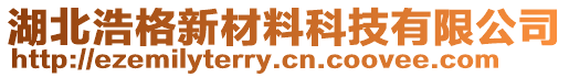 湖北浩格新材料科技有限公司