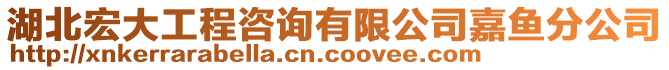 湖北宏大工程咨詢有限公司嘉魚分公司
