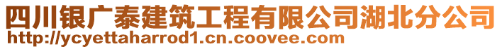 四川銀廣泰建筑工程有限公司湖北分公司