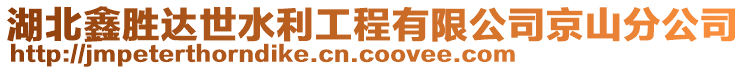 湖北鑫勝達(dá)世水利工程有限公司京山分公司