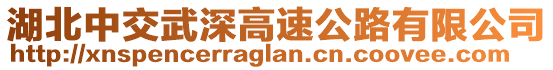 湖北中交武深高速公路有限公司