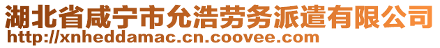 湖北省咸寧市允浩勞務(wù)派遣有限公司