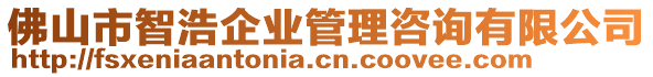 佛山市智浩企業(yè)管理咨詢有限公司