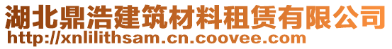 湖北鼎浩建筑材料租賃有限公司