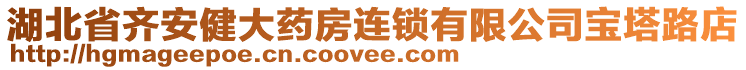 湖北省齊安健大藥房連鎖有限公司寶塔路店