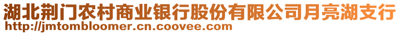 湖北荊門農(nóng)村商業(yè)銀行股份有限公司月亮湖支行