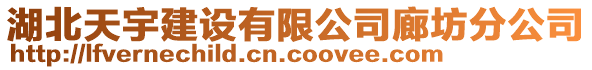 湖北天宇建設(shè)有限公司廊坊分公司