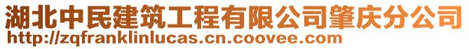 湖北中民建筑工程有限公司肇慶分公司