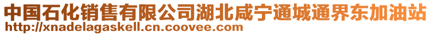 中國石化銷售有限公司湖北咸寧通城通界東加油站