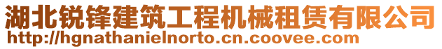 湖北銳鋒建筑工程機(jī)械租賃有限公司