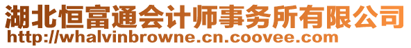 湖北恒富通會計師事務(wù)所有限公司