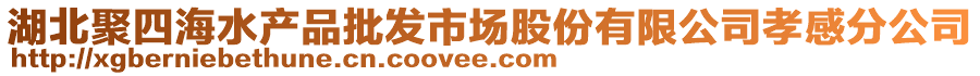 湖北聚四海水產(chǎn)品批發(fā)市場(chǎng)股份有限公司孝感分公司